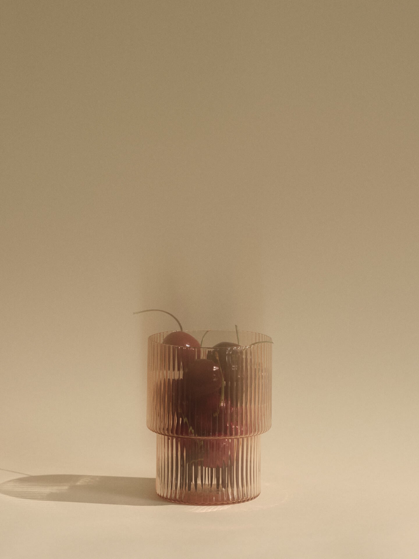 Vasos altos Ripple – Set de 2 – Rosa rubor