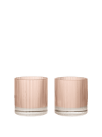 Vasos Tumbler Ripple – Set de 2 – Rosa rubor