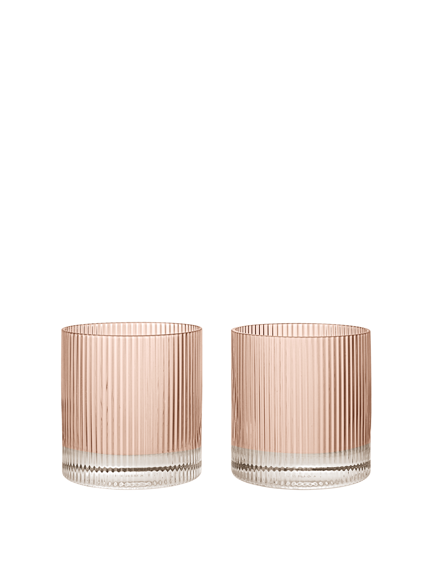 Vasos Tumbler Ripple – Set de 2 – Rosa rubor