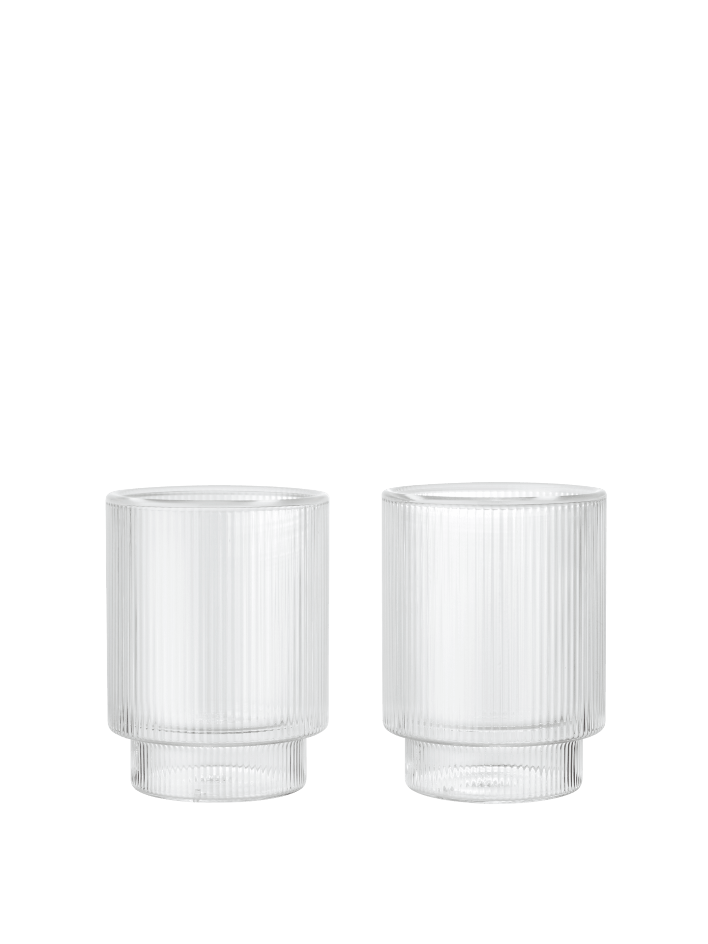 Vasos térmicos Ripple – Set de 2 – Transparentes