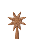 Estrella de ratán para la punta del árbol de Navidad – Natural