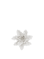Portavelas Holly Leaf – Blanco roto