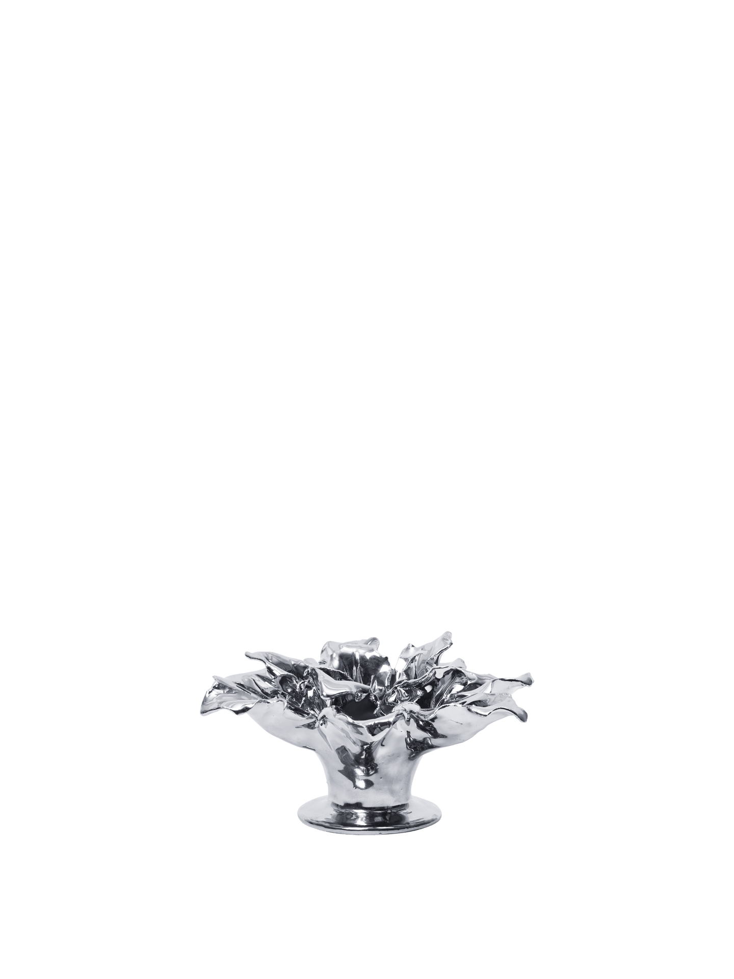 Portavelas Holly Leaf – Blanco roto