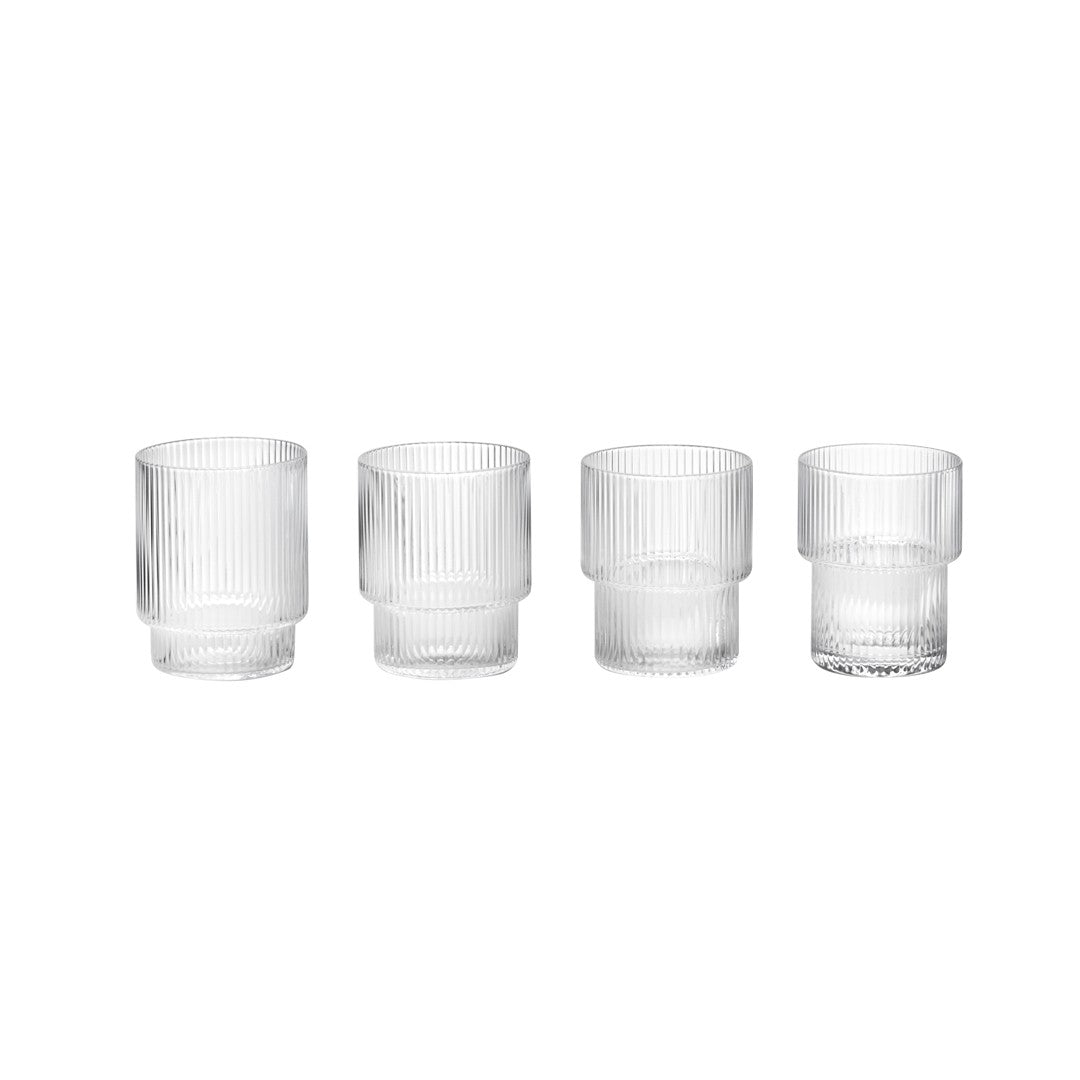 Set de Vasos de cristal Ripple