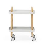 Light Gray Block Side Table