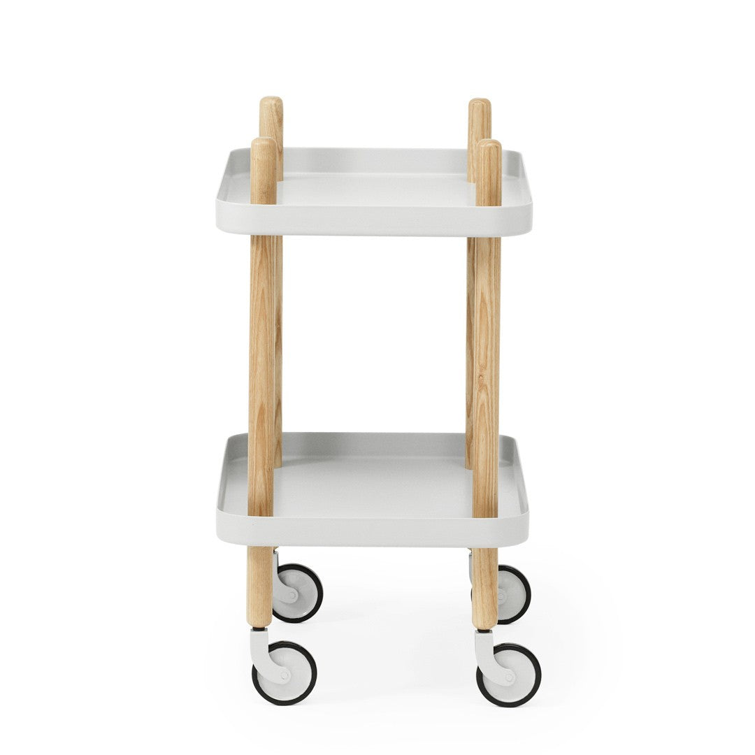 Light Gray Block Side Table