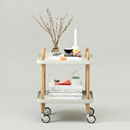 Light Gray Block Side Table