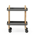 Dark Gray Block Side Table
