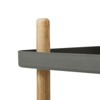 Dark Gray Block Side Table