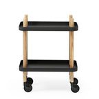 Black Block Side Table