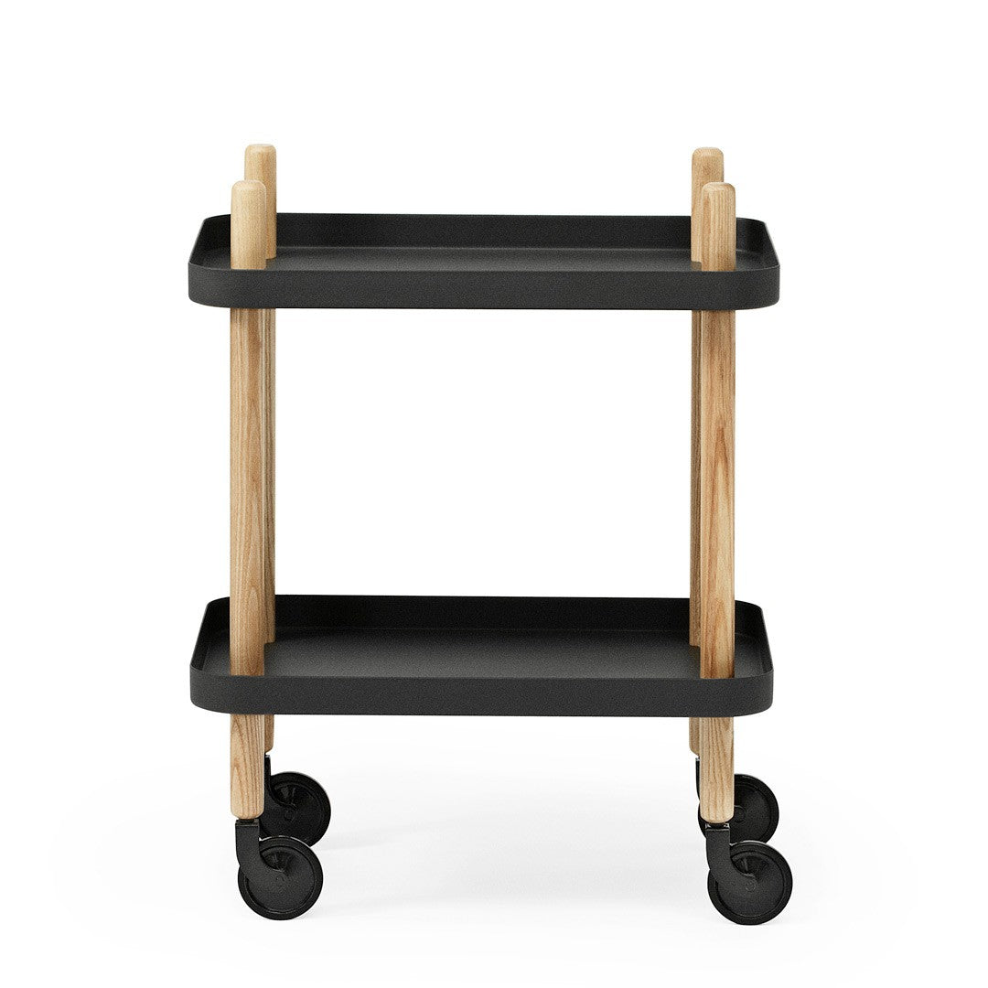 Black Block Side Table