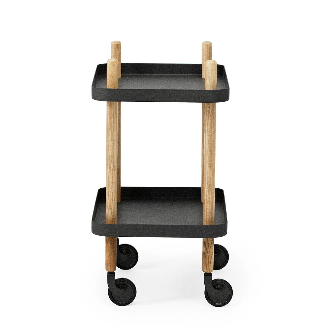 Black Block Side Table