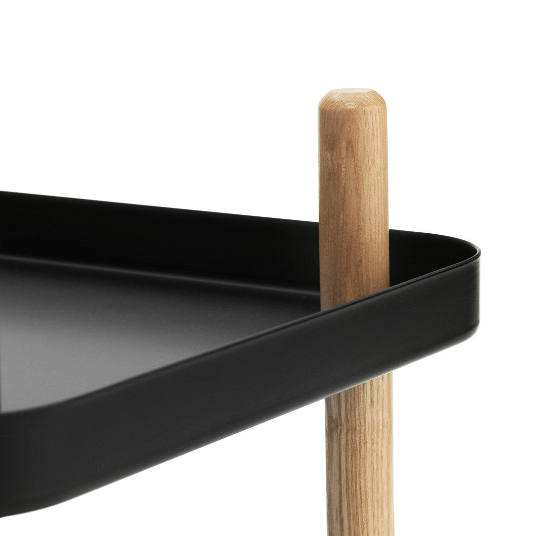 Black Block Side Table