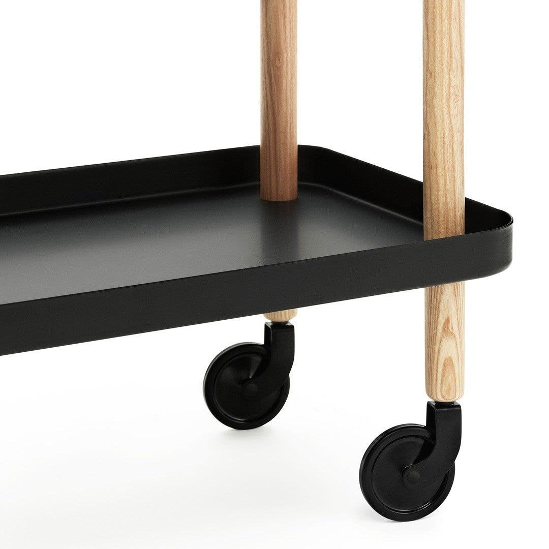 Black Block Side Table
