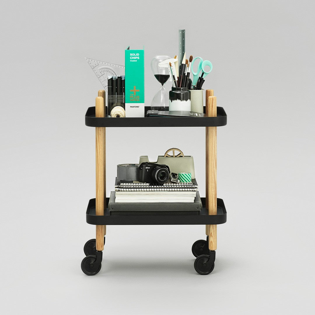 Black Block Side Table