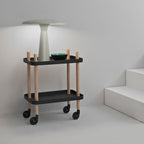 Black Block Side Table