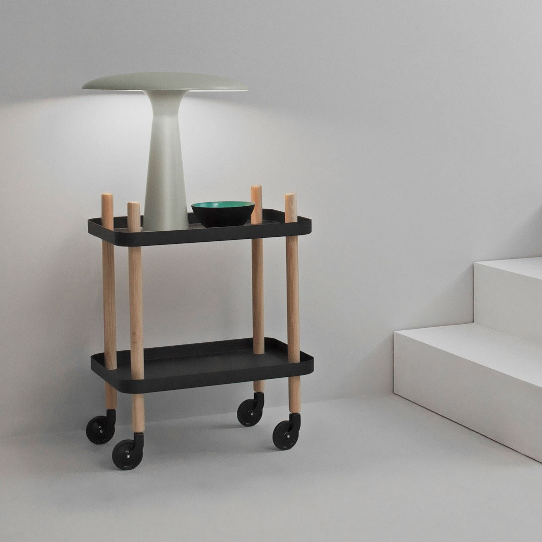 Black Block Side Table