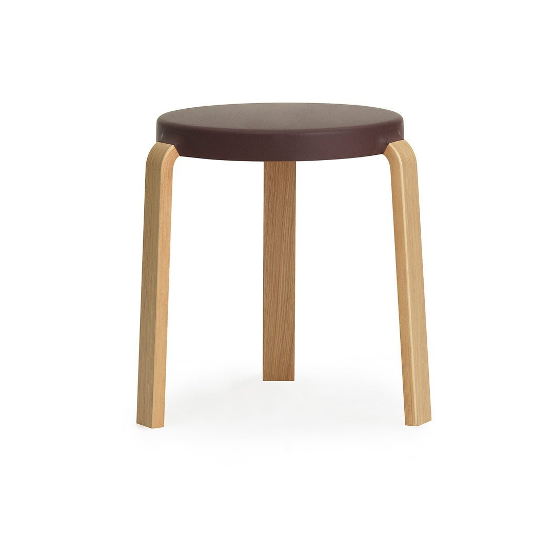 Tap Stool Oak-Aubergine