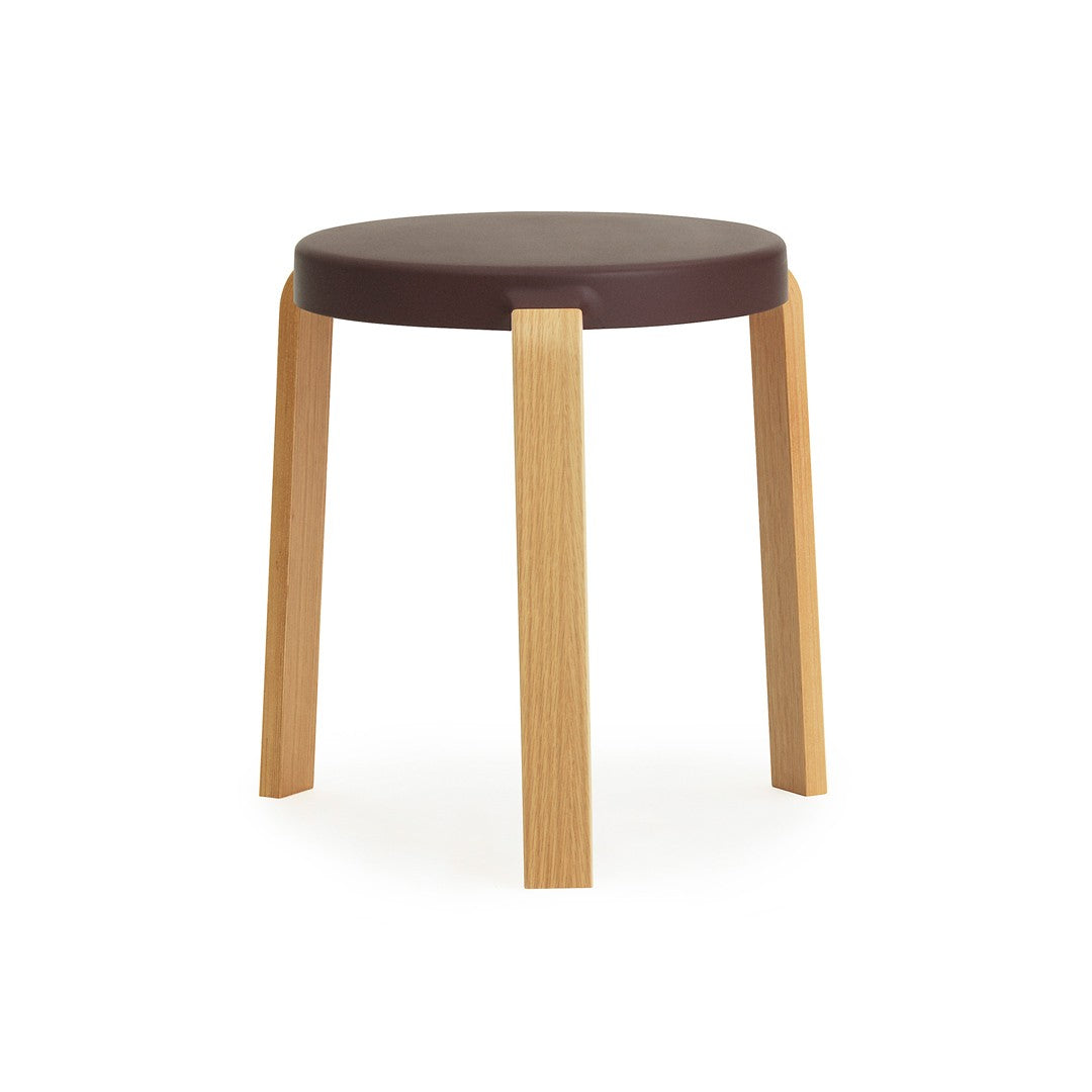 Tap Stool Oak-Aubergine