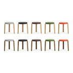 Tap Stool Walnut-Orange