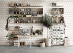 Mesa Plegable oak/| white 78x96cm