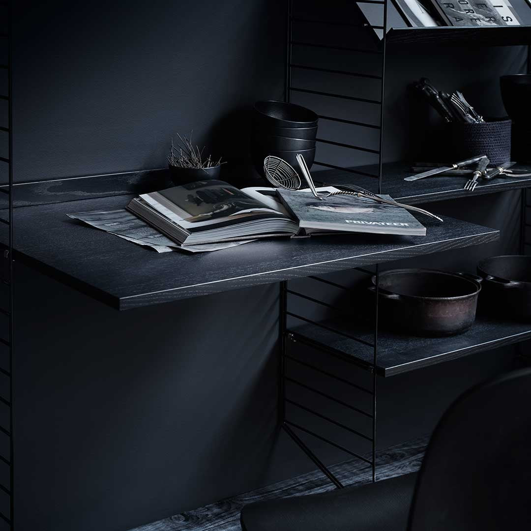 Work Desk Black 78x58cm