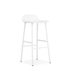 Form Steel Stool, White, 75 cm