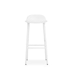 Form Steel Stool, White, 75 cm