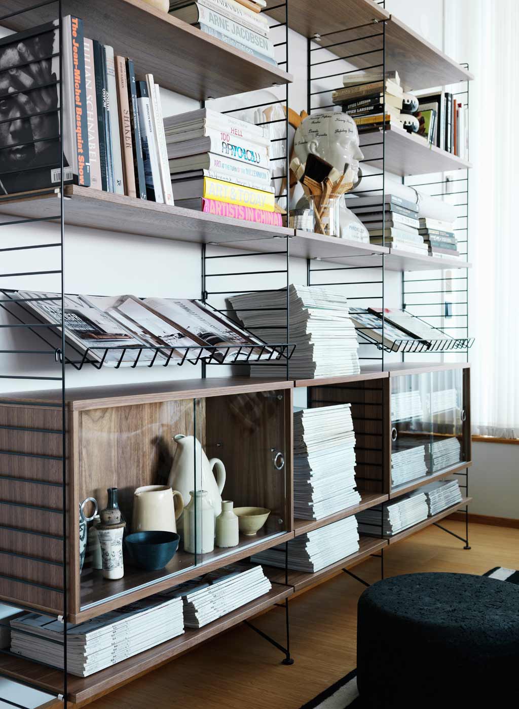Magazine | Shelf Black 78x30cm