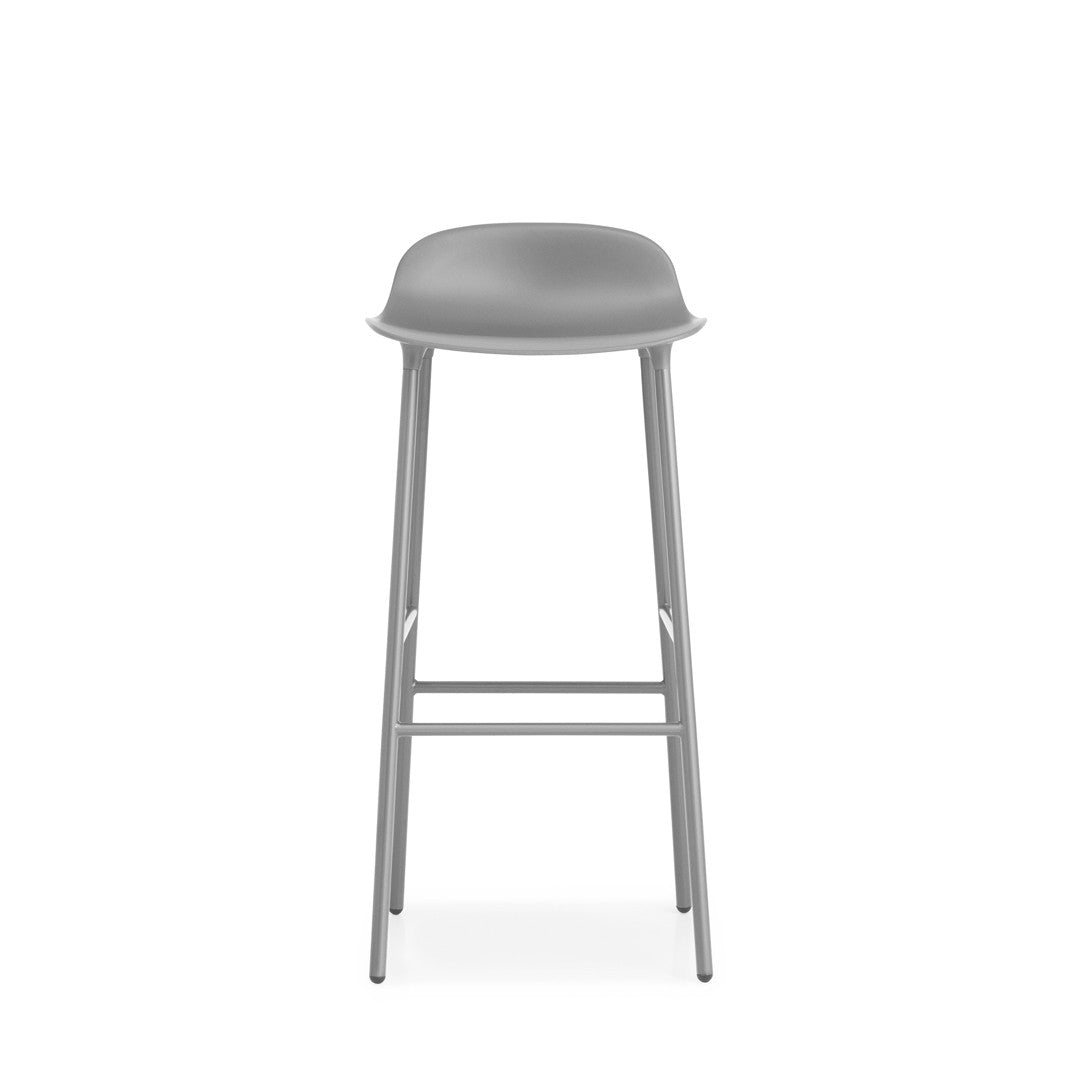 Taburete Form Acero Gris 75 cm