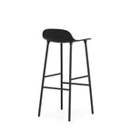Taburete Form Acero Negro 75 cm