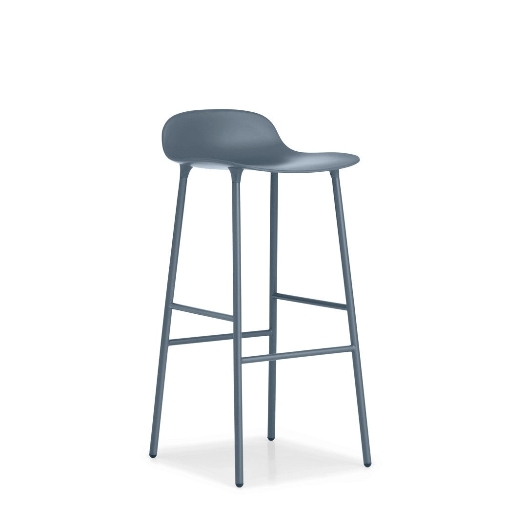 Taburete Form Acero Azul 75 cm