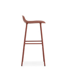 Taburete Form Acero Rojo 75 cm
