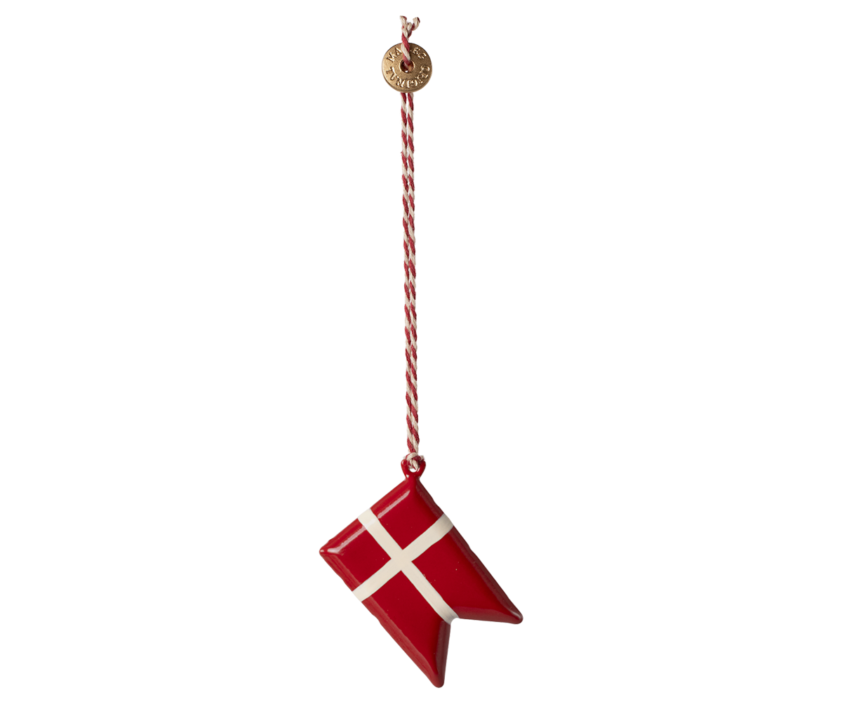 Adorno de metal, bandera danesa