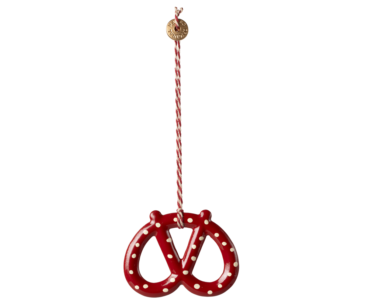 Adorno de metal, pretzel - Maileg