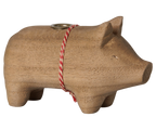 Portavelas de madera, cerdo, Pequeño - Maileg