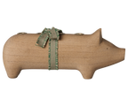 Portavelas de madera, cerdo, Adviento mediano - Maileg