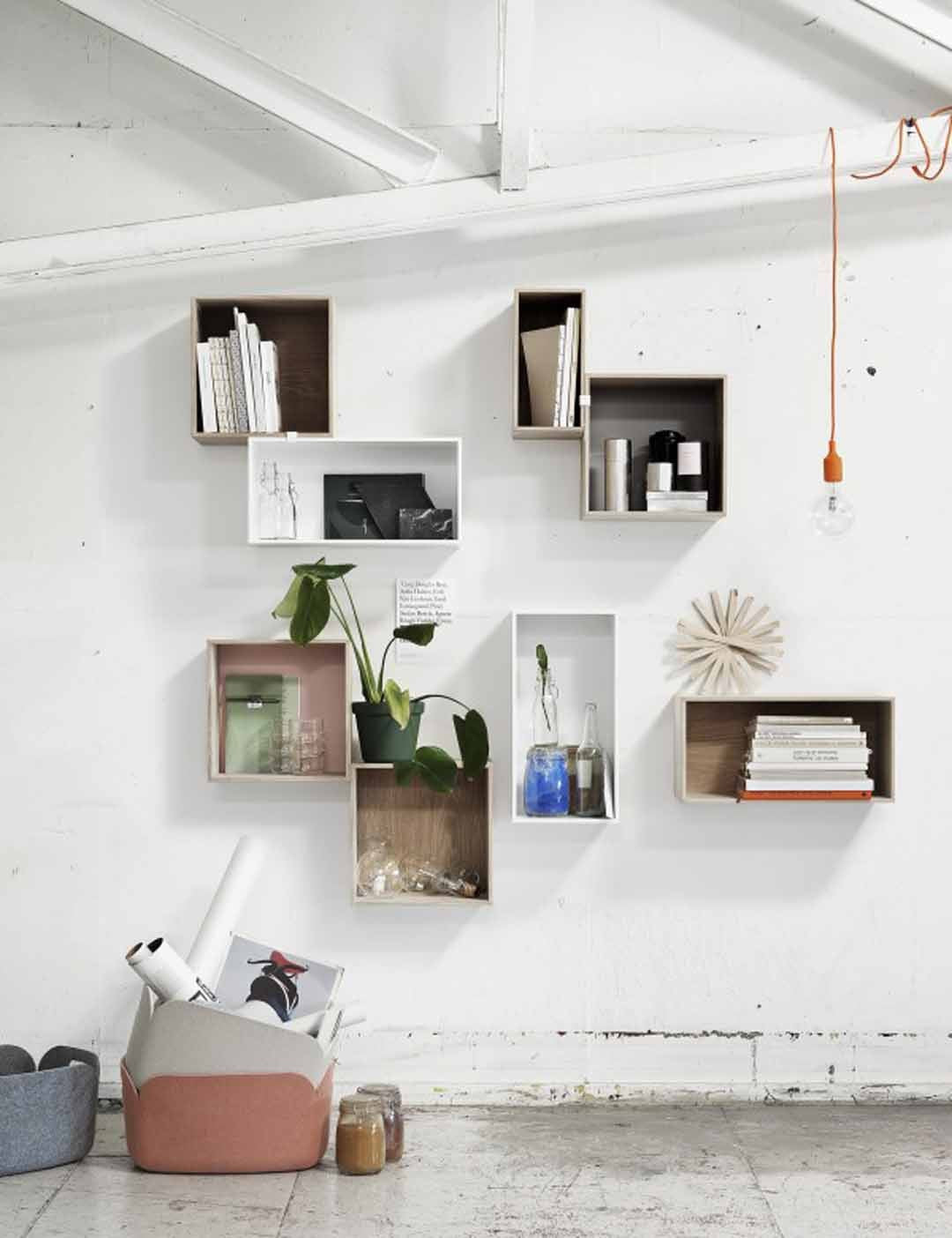 Estante | Mini Stacked Large ash con fondo