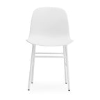 White Chair with Steel Legs | Form