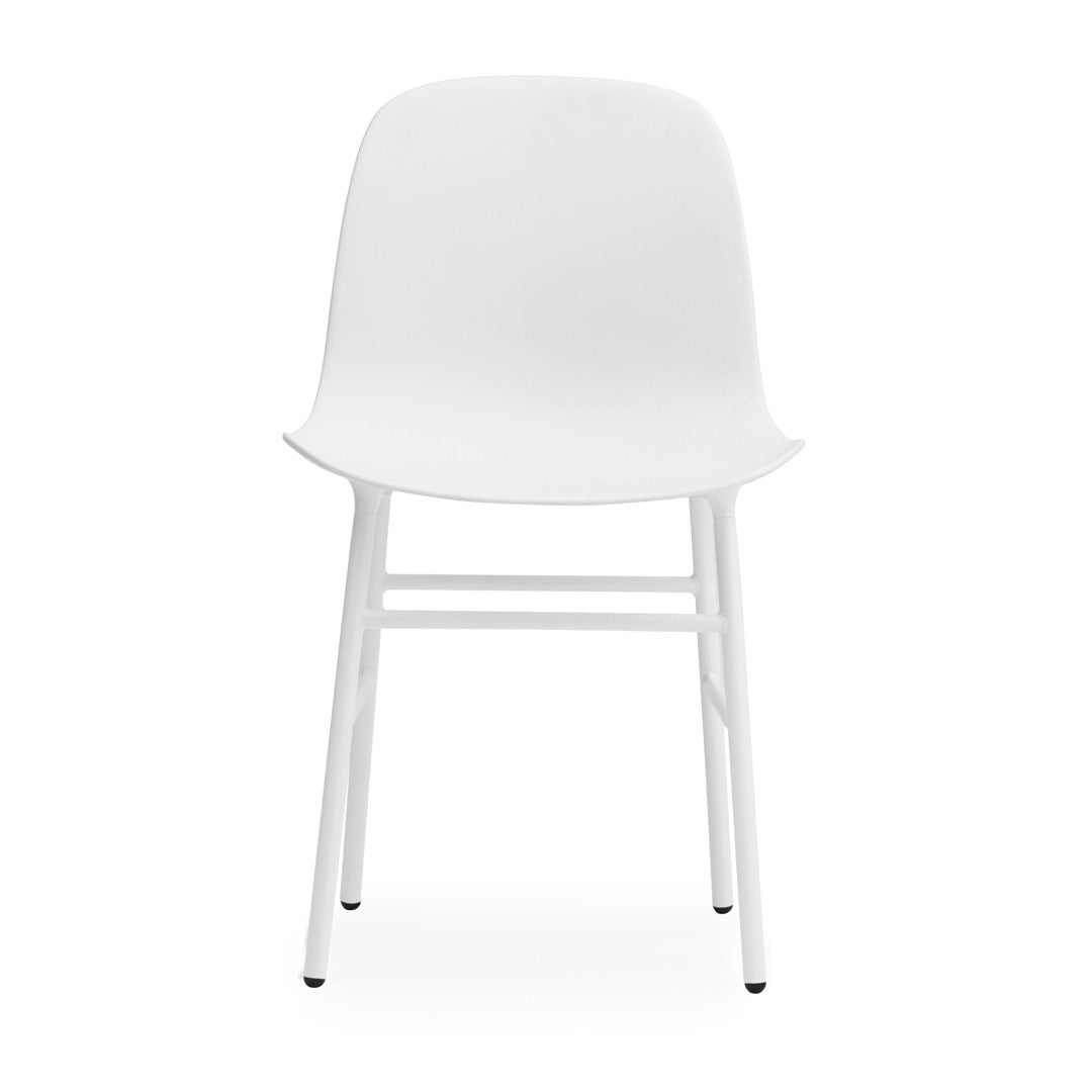 White Chair with Steel Legs | Form