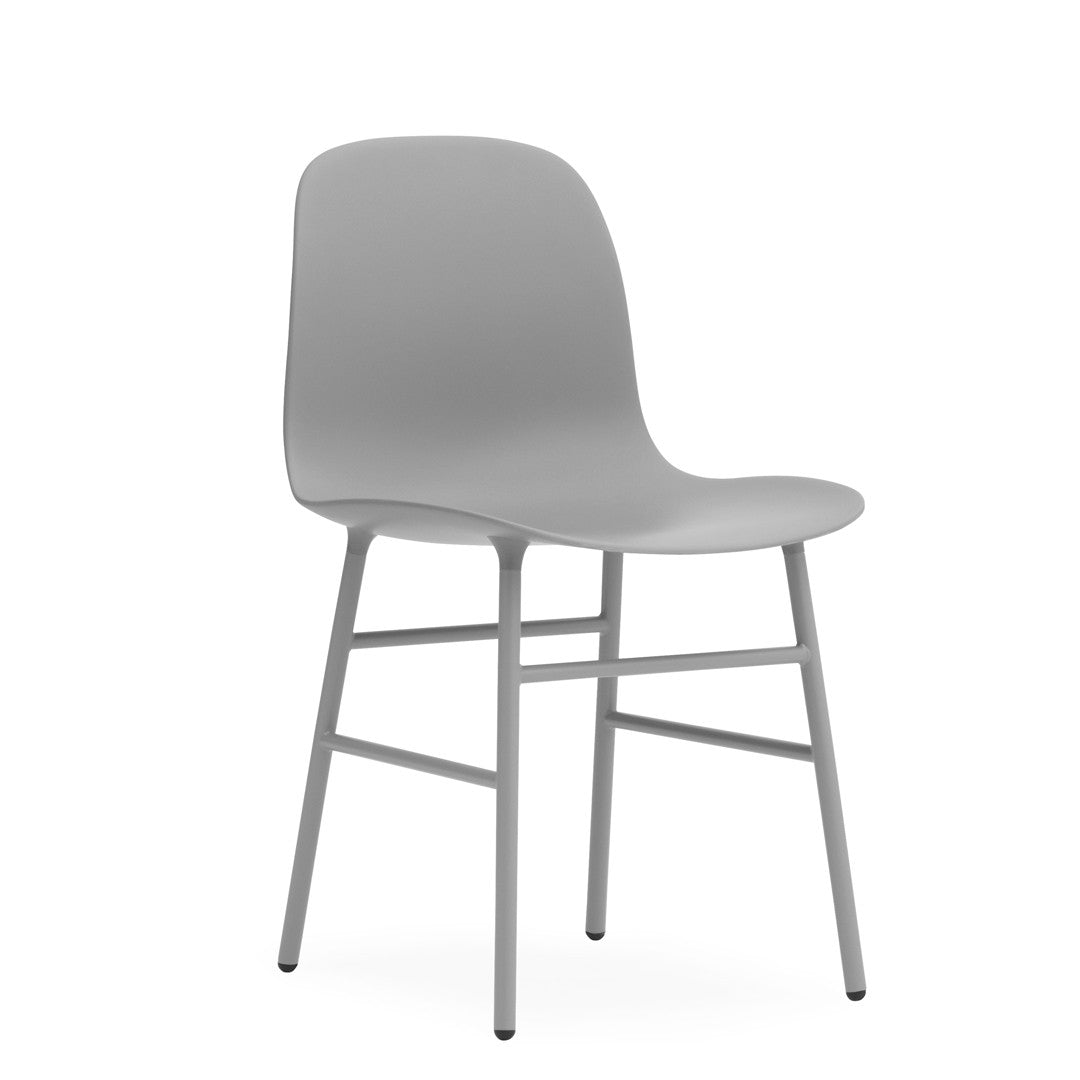 Form Chair, Grey, Steel Legs