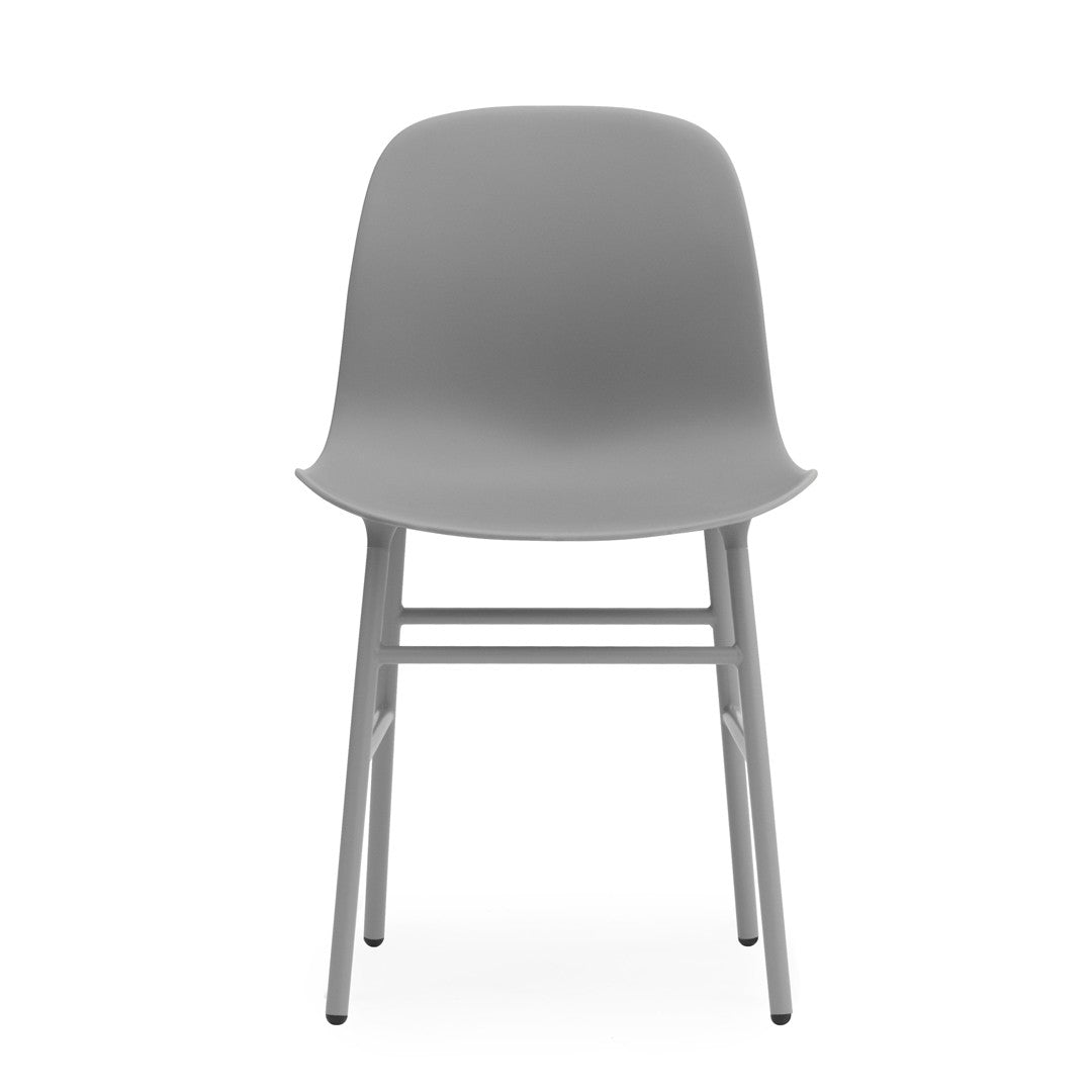 Form Chair, Grey, Steel Legs