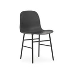 Silla Form Negra Patas Acero