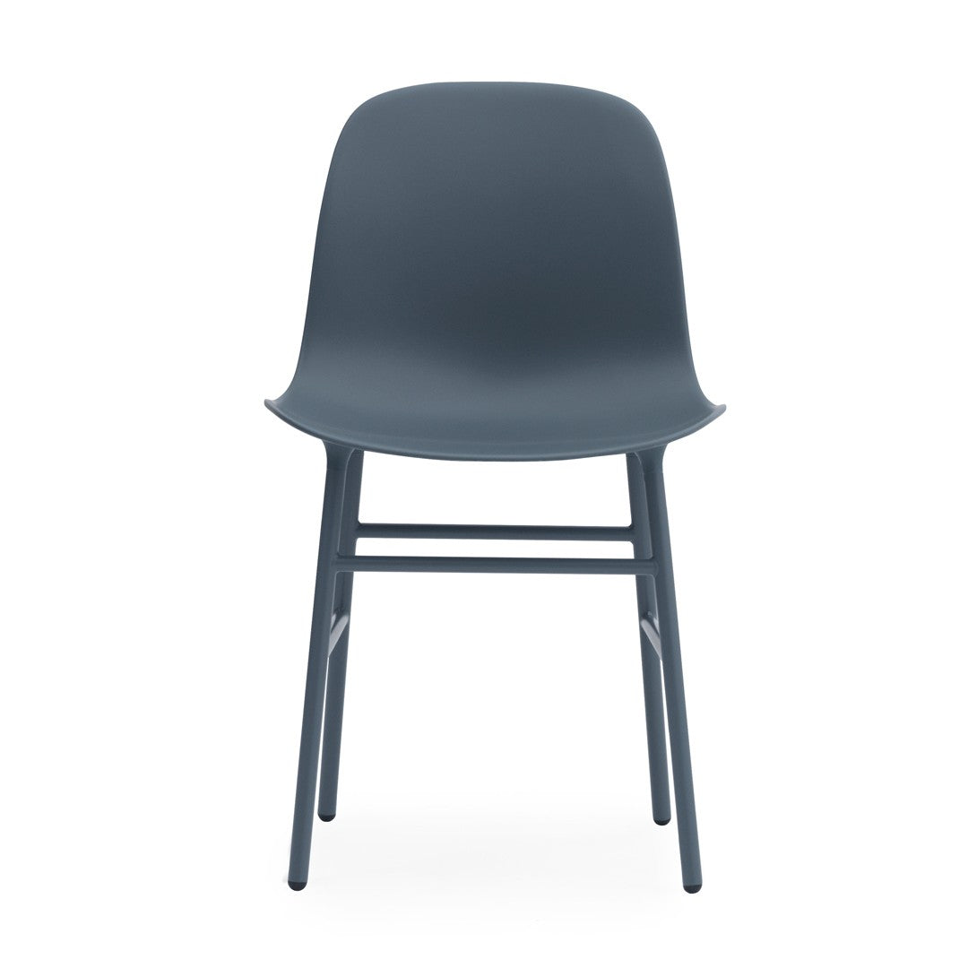 Form Chair, Blue, Steel Legs