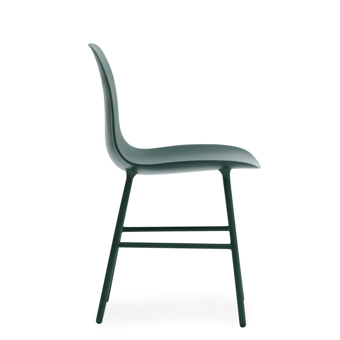 Green Chair with Steel Legs | Form
