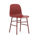 Form Chair, Red, Steel Legs