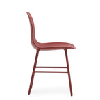 Form Chair, Red, Steel Legs