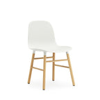White Chair with Oak Legs | Form