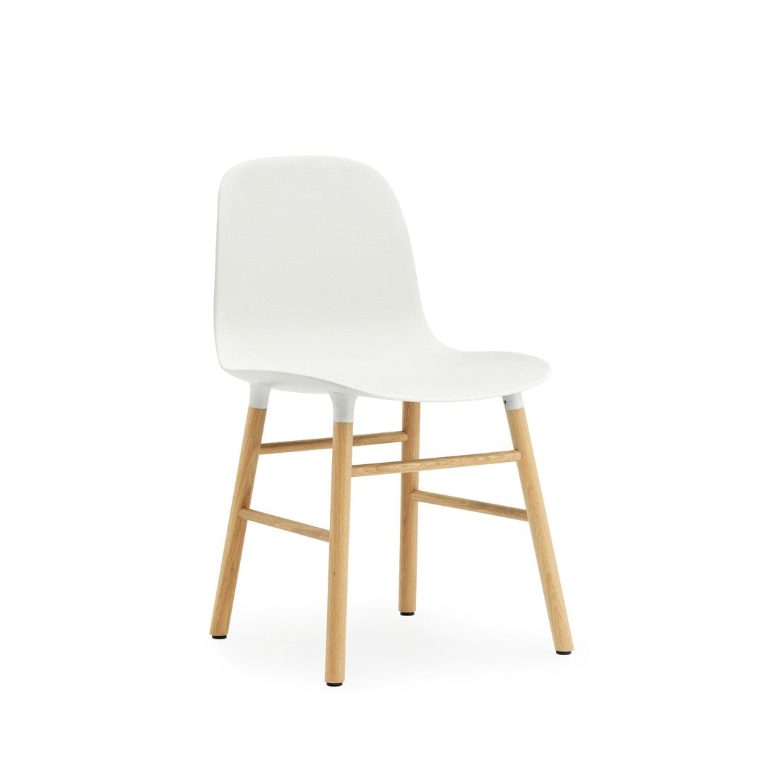 White Chair with Oak Legs | Form