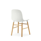 White Chair with Oak Legs | Form